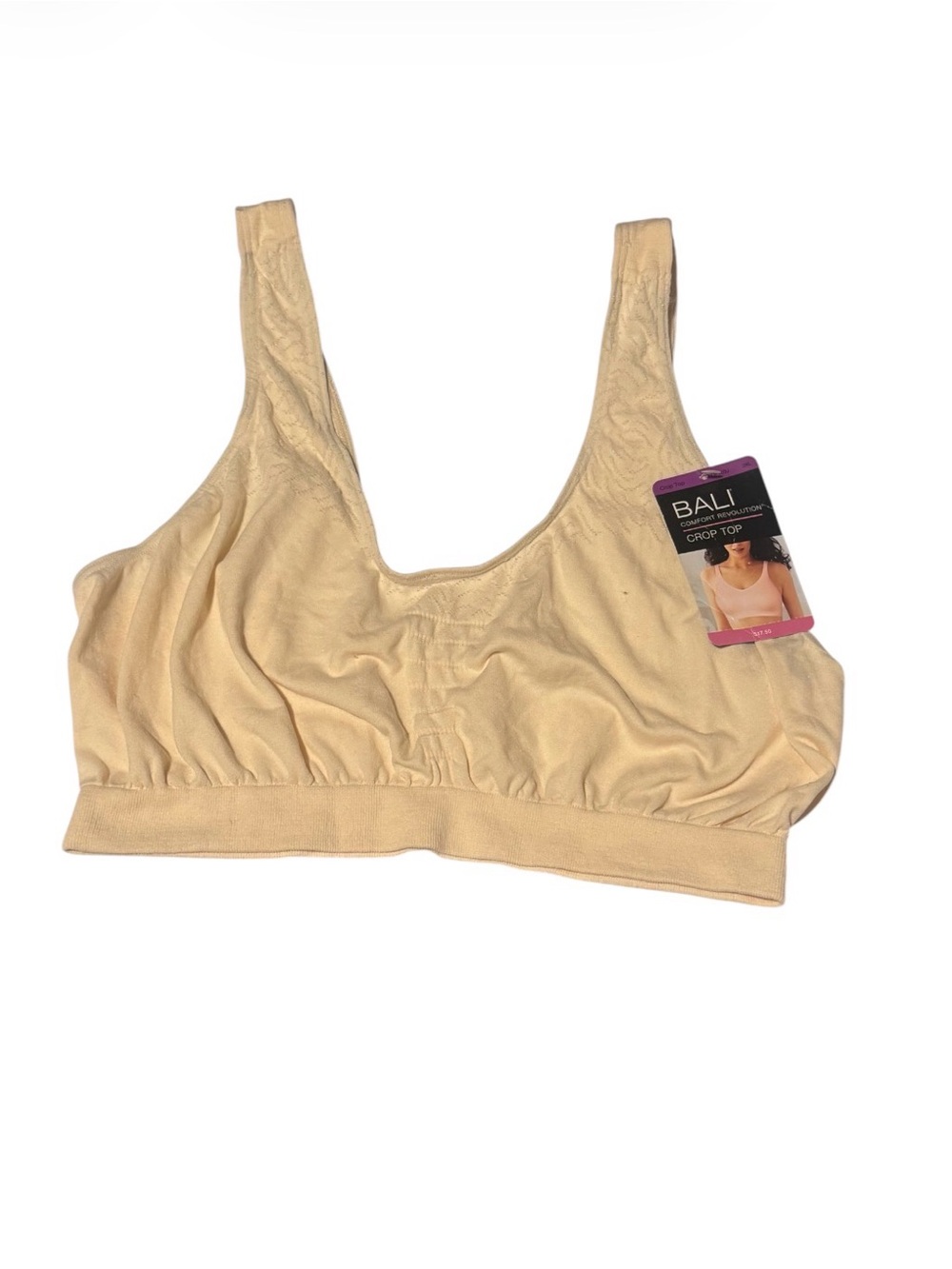Bali Seamless Crop Top Bra - Nude NWT